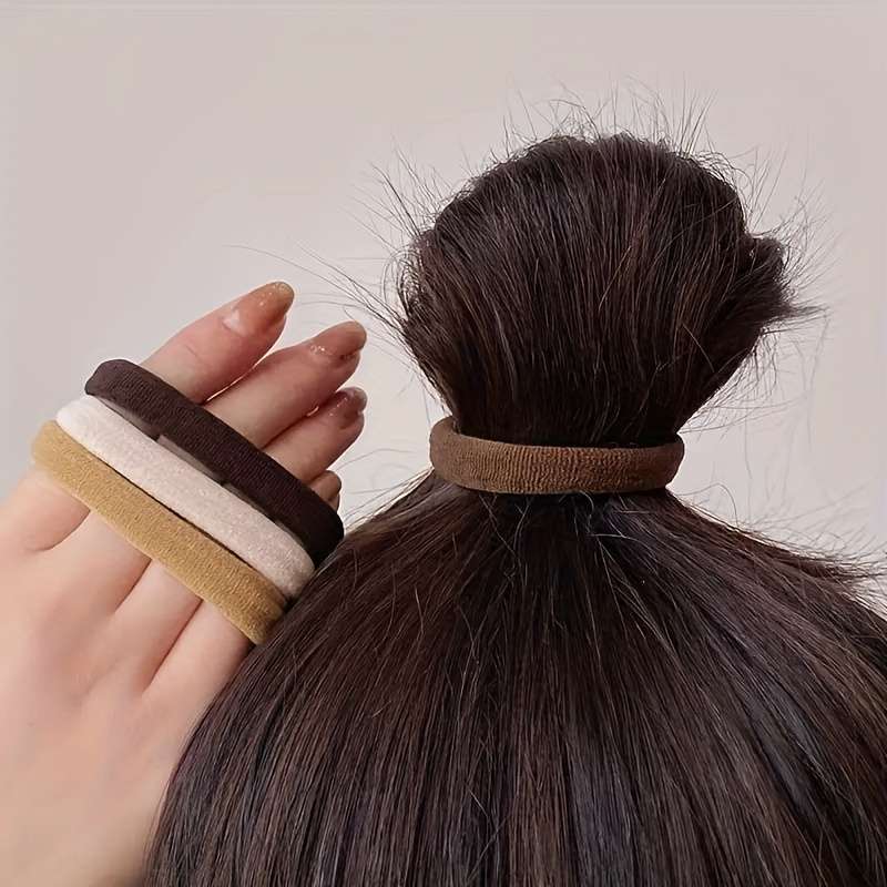50pcs High Elastic Hair Ties French Thick Hair Ties for Women