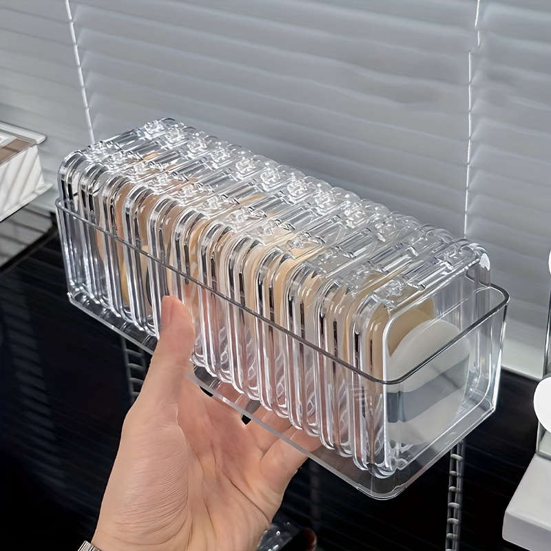 1pc Clear Plastic Cosmetic Storage Box