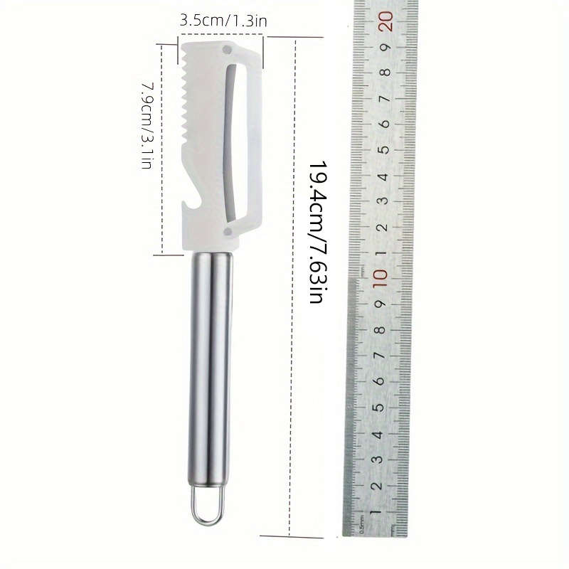 1pc 4-in-1 Multifunctional Stainless Steel Peeling Knife