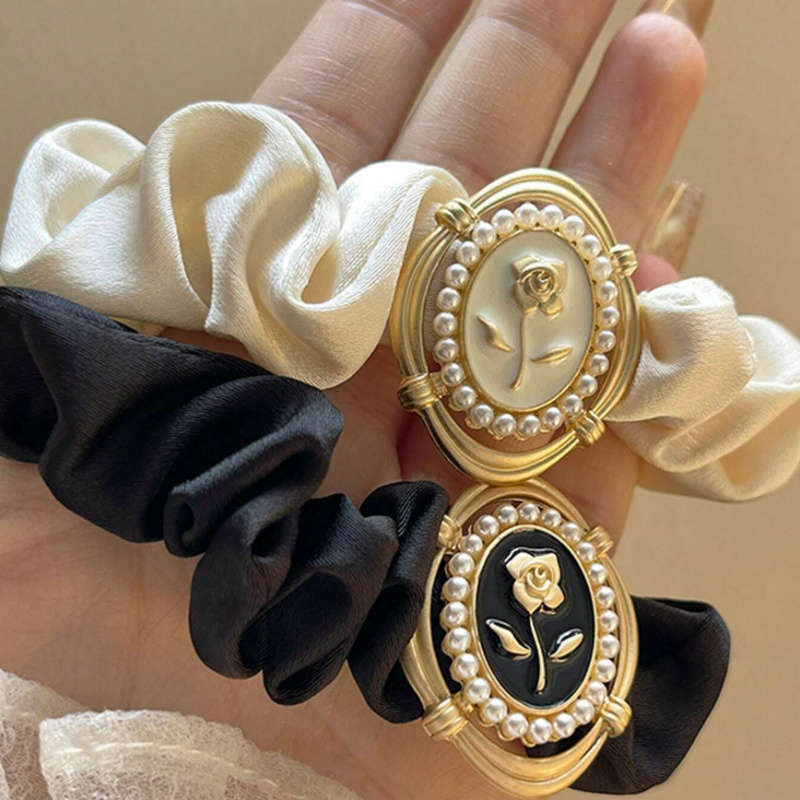 Elegant Rose Satin Hair