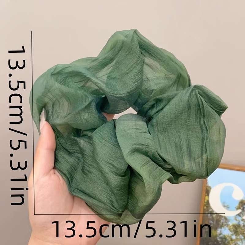 Elegant 4pcs Set of Large Silky Scrunchies