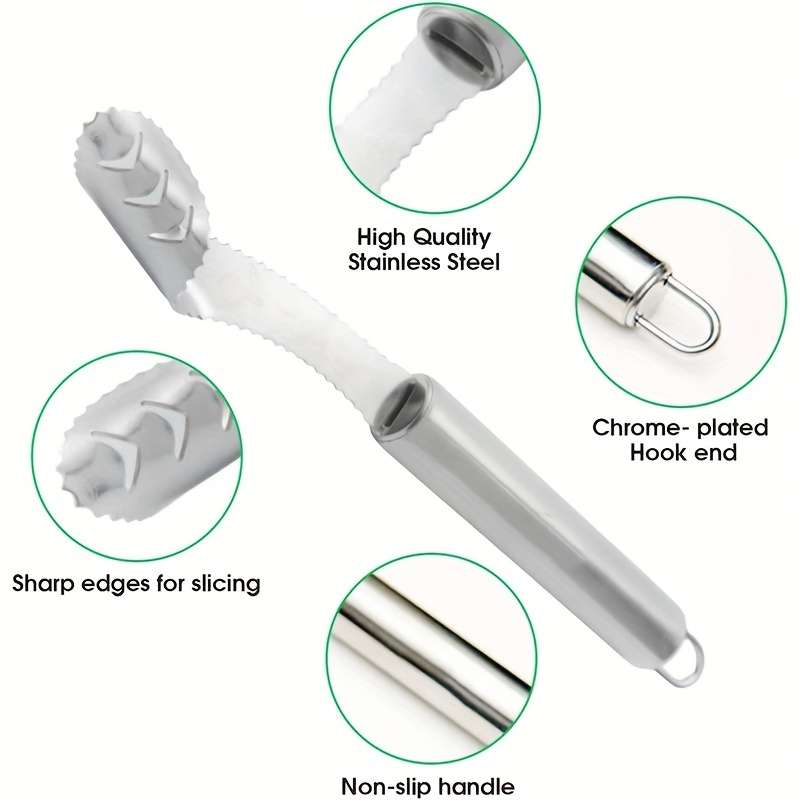 Upgrade Your Kitchen with This Multifunctional Serrated Stainless Steel