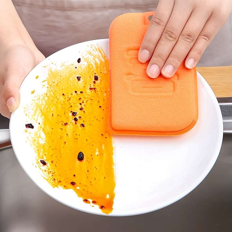 5pcs Thickened Dish Washing Sponge Scouring Pad Kitchen Dish Washing Magic Dishcloth Cleaning Sponge