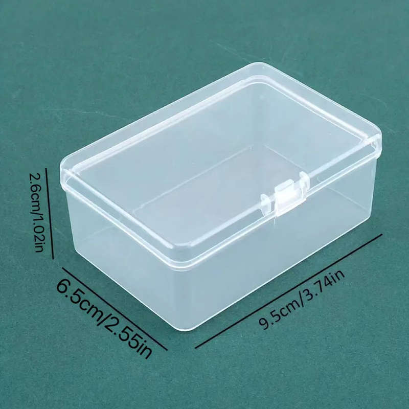 1pc Multi-Purpose Clear Storage Box With Lid
