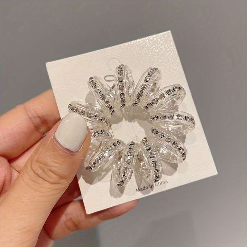 Style Acrylic Spiral Hair Ties