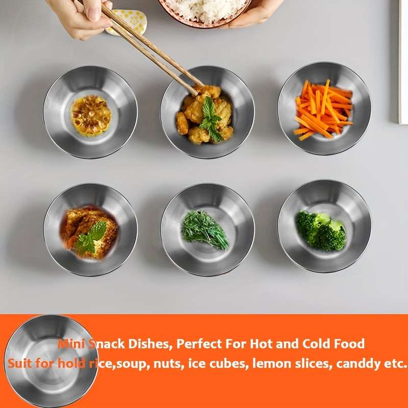 1pcs Stainless Steel Seasoning Dishes