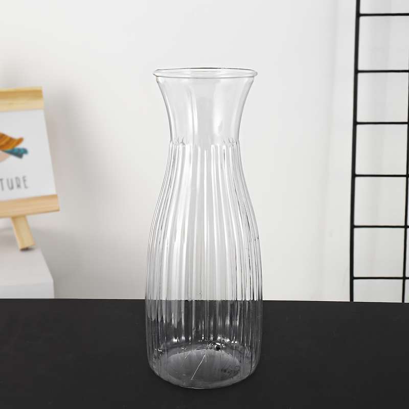 Vintage-Inspired Striped Plastic Flower Vase