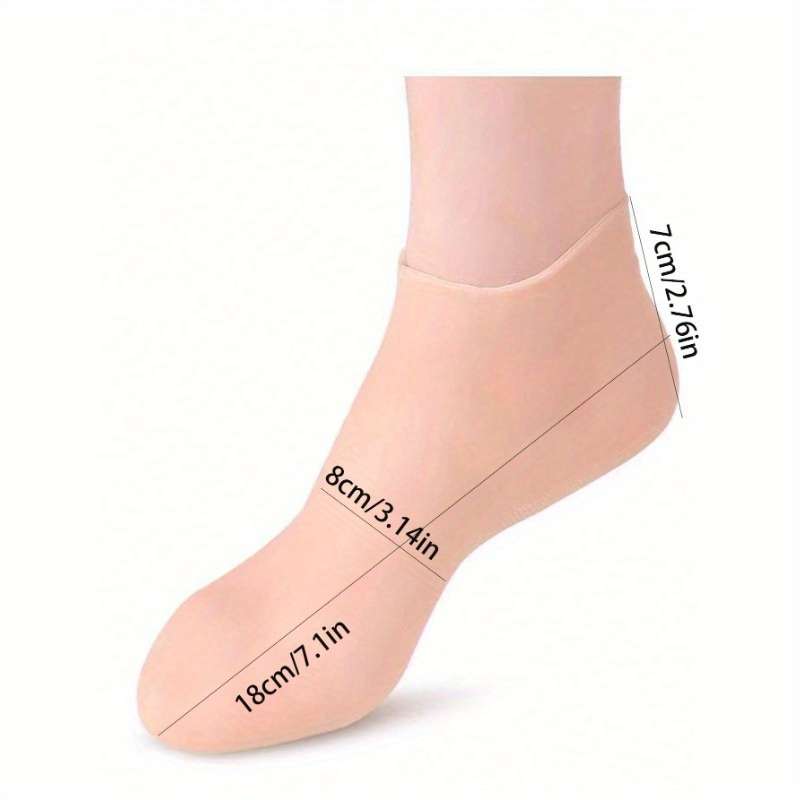 1 Pair Silicone Moisturizing Relief Socks