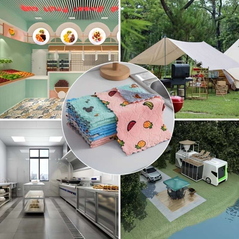 Cartoon Print Reusable Cleaning Cloths