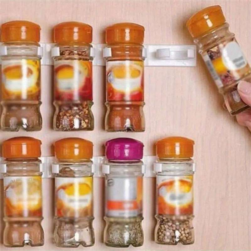 Wall-Mounted Spice Jar Holder
