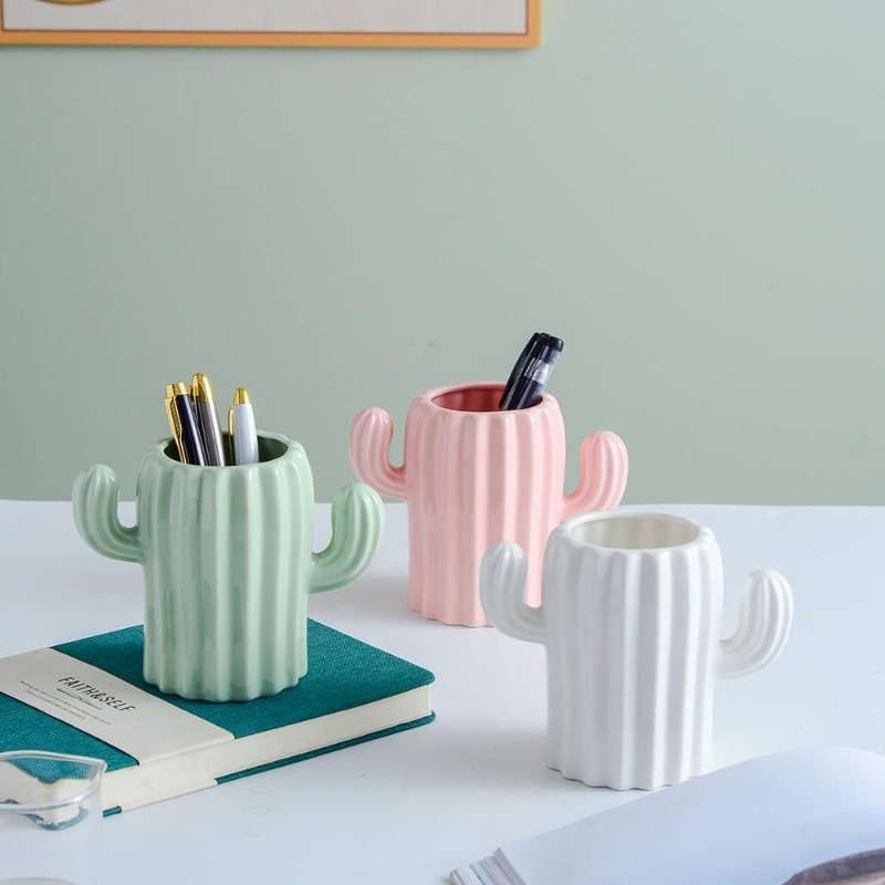 Nordic Plastic Cactus Vase: