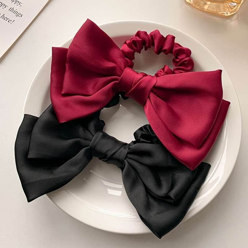 Elegant Bow Hair Ties for Women