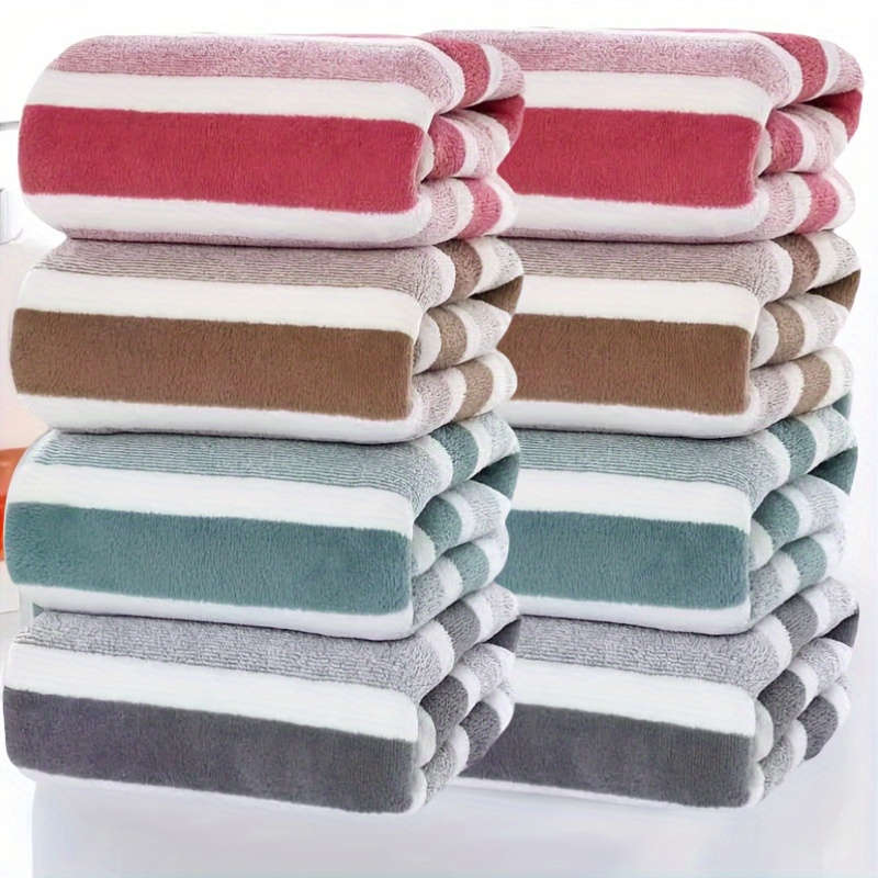 8-Pack Luxury Striped Towel Set