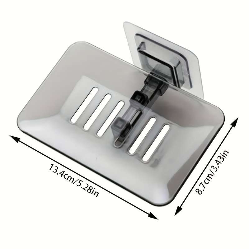 Easy-Install Transparent Soap Dish