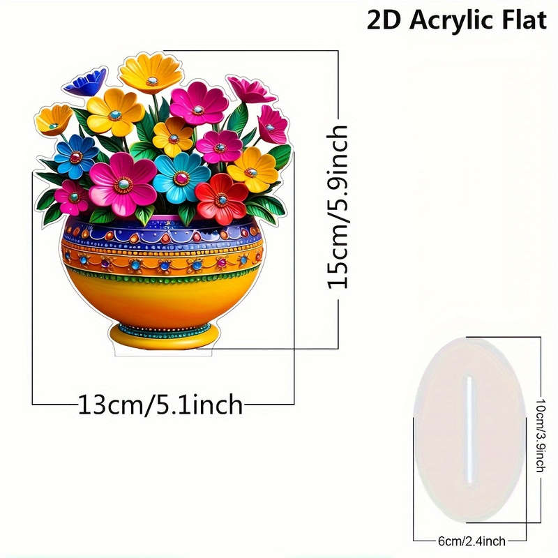 Art Deco Style Acrylic Vase