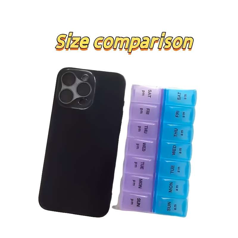 1pc Dual-Color Pill Organizer