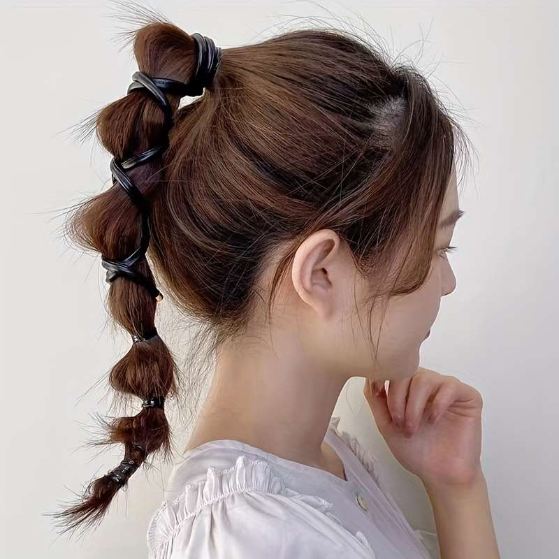 PU Leather Hair Ties for Women