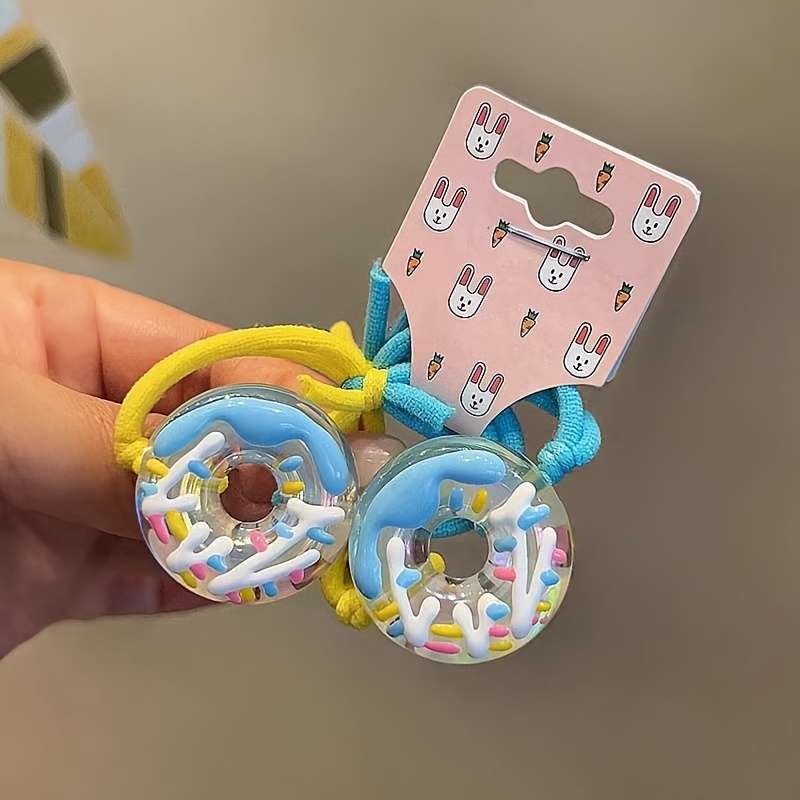 Cute Donut Hair Ties for Girls