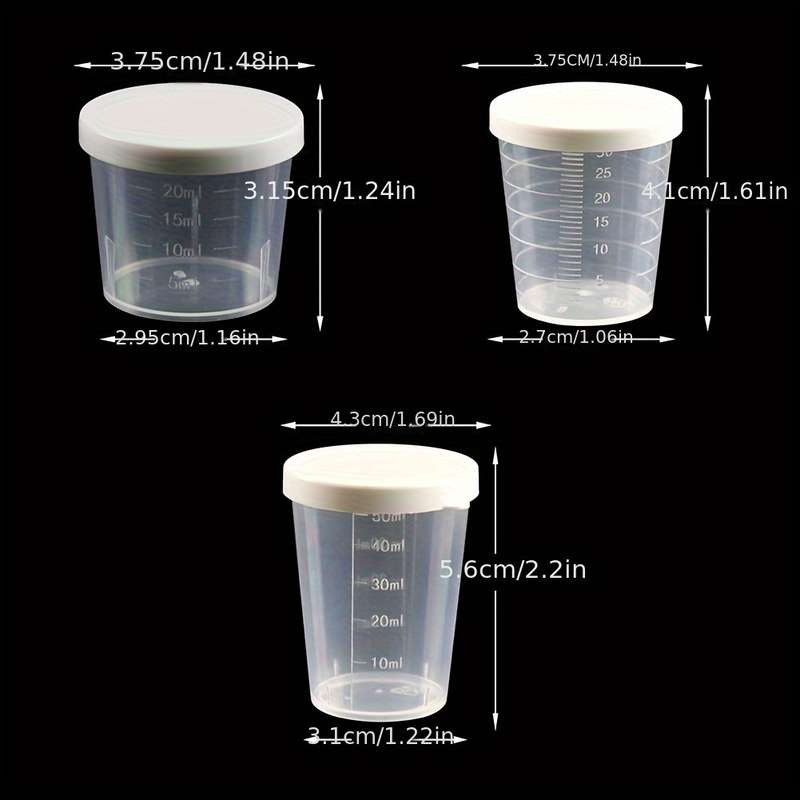 Versatile Clear Measuring Cup Set