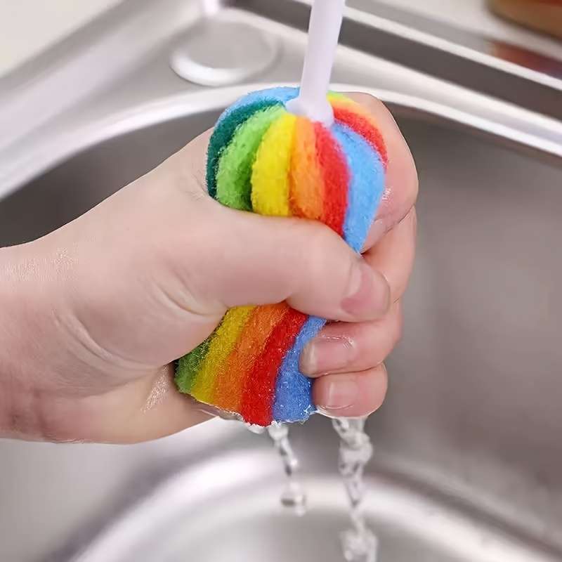 1pc Rainbow Dish Brush