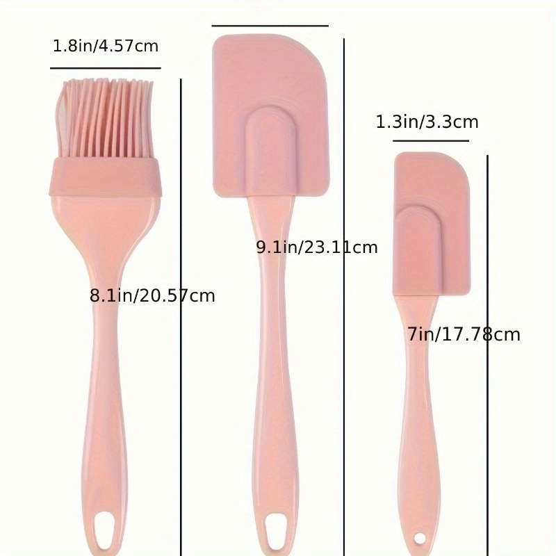 3pcs Silicone Spatula
