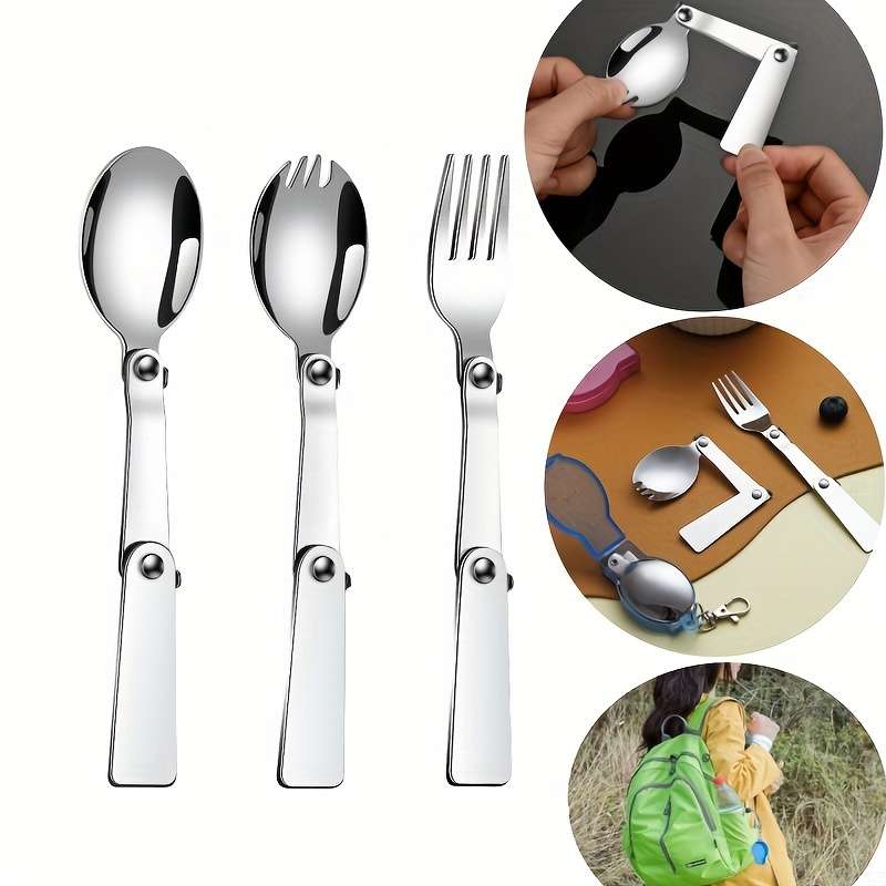Folding Thickened 304 Stainless Steel Tableware