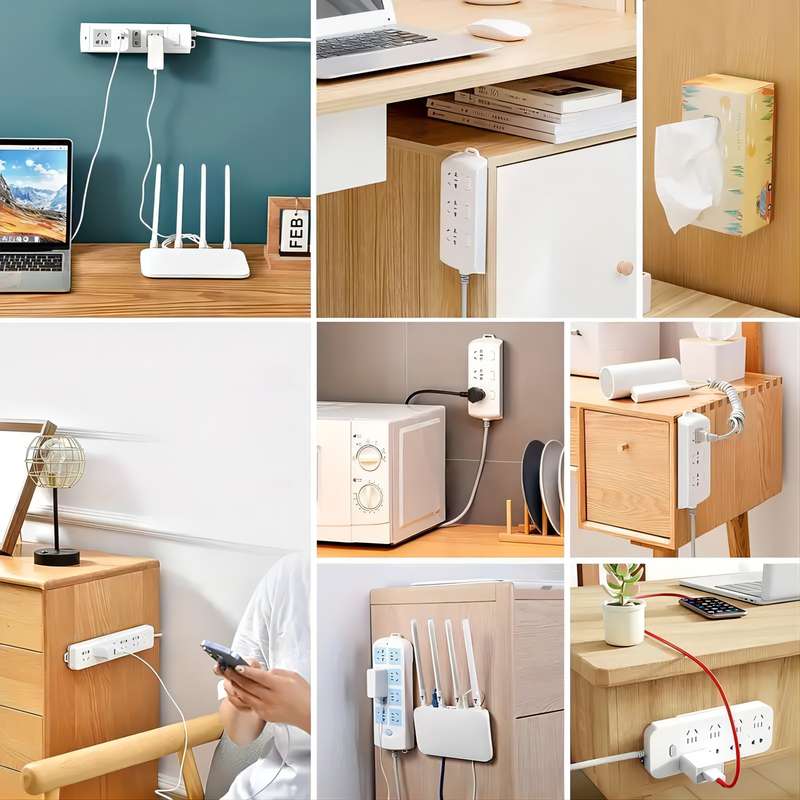 3pcs Punch-Free Socket Holder