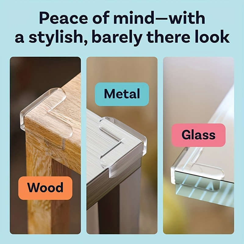 10-Pack Silicone Table Corner Guards
