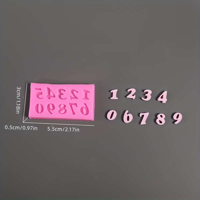 1pc baking mold silicone number mold