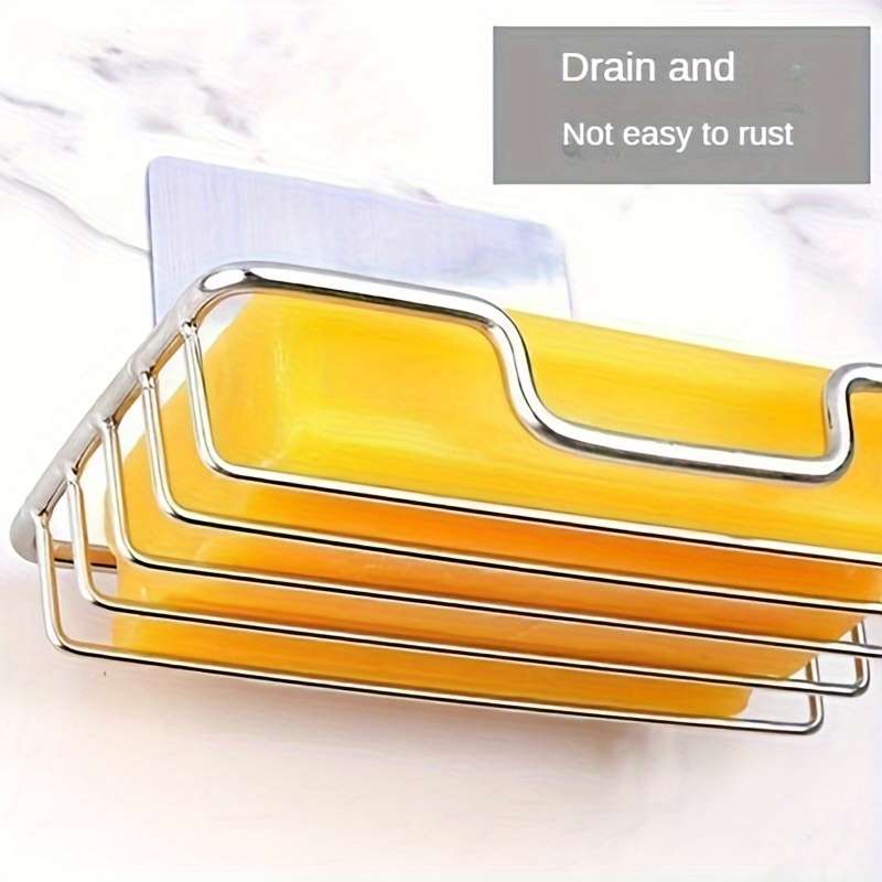 1pc Stainless Steel Soap Dish Holder