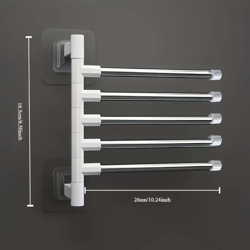 1pc Modern Wall-Mounted Bathroom Towel Rack