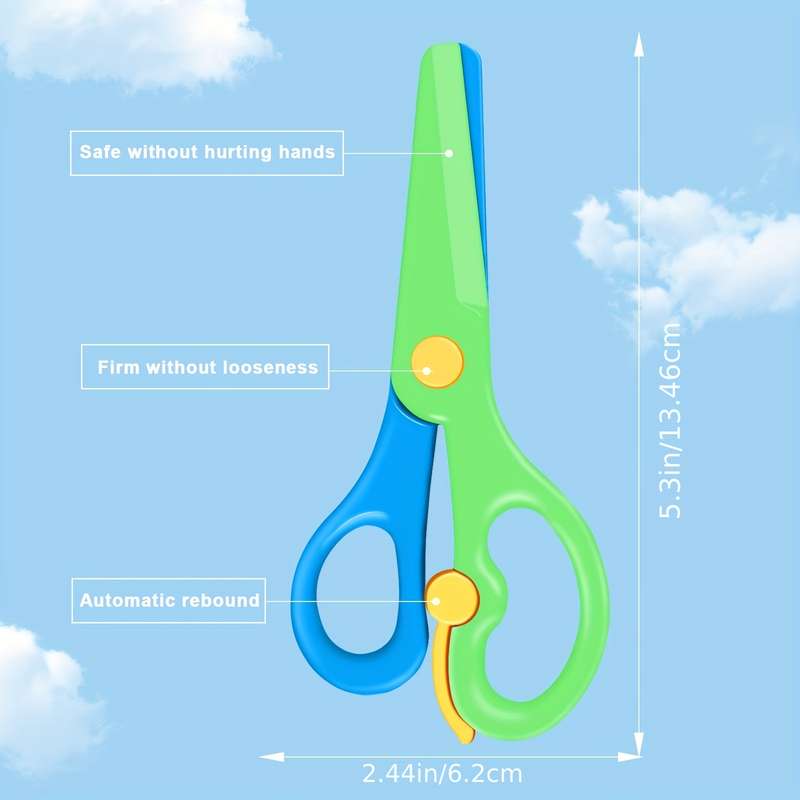 Cute Colorful Labor-Saving Safety Scissors