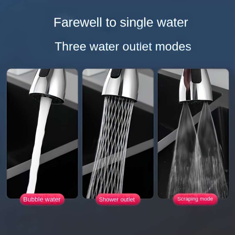 1 Set Upgraded 360 Degree Rotation Universal Kitchen Faucet Head