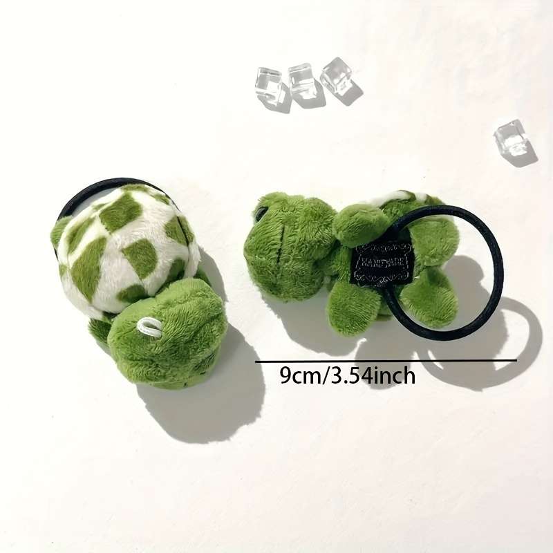 Cute Animal Plush Turtle Hair Ties