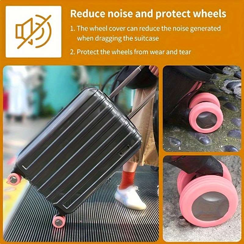 Silent Luggage Wheel Protectors Set