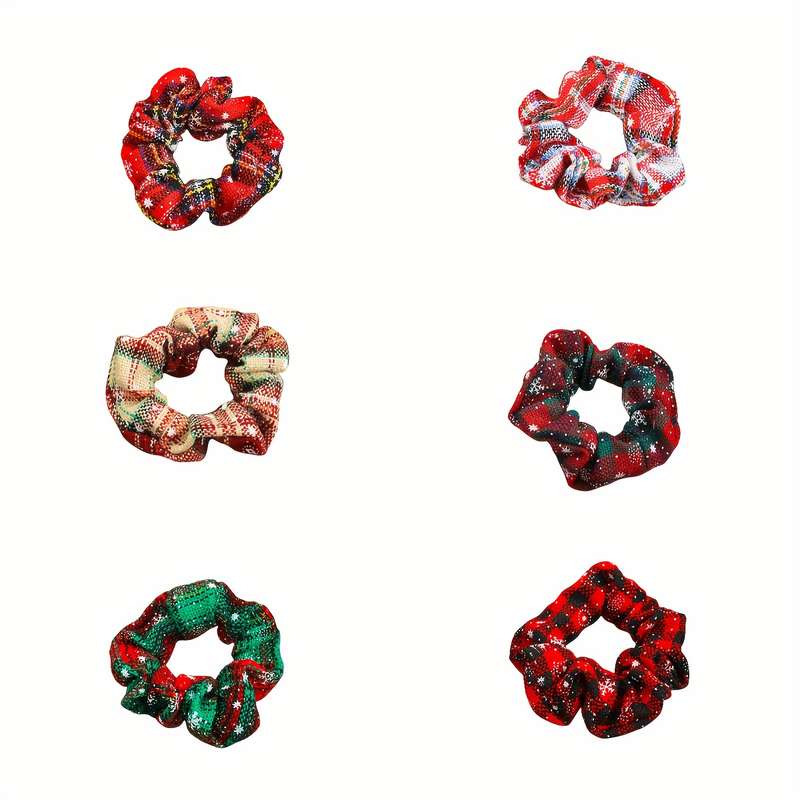 Christmas Charm Hair Scrunchies Set