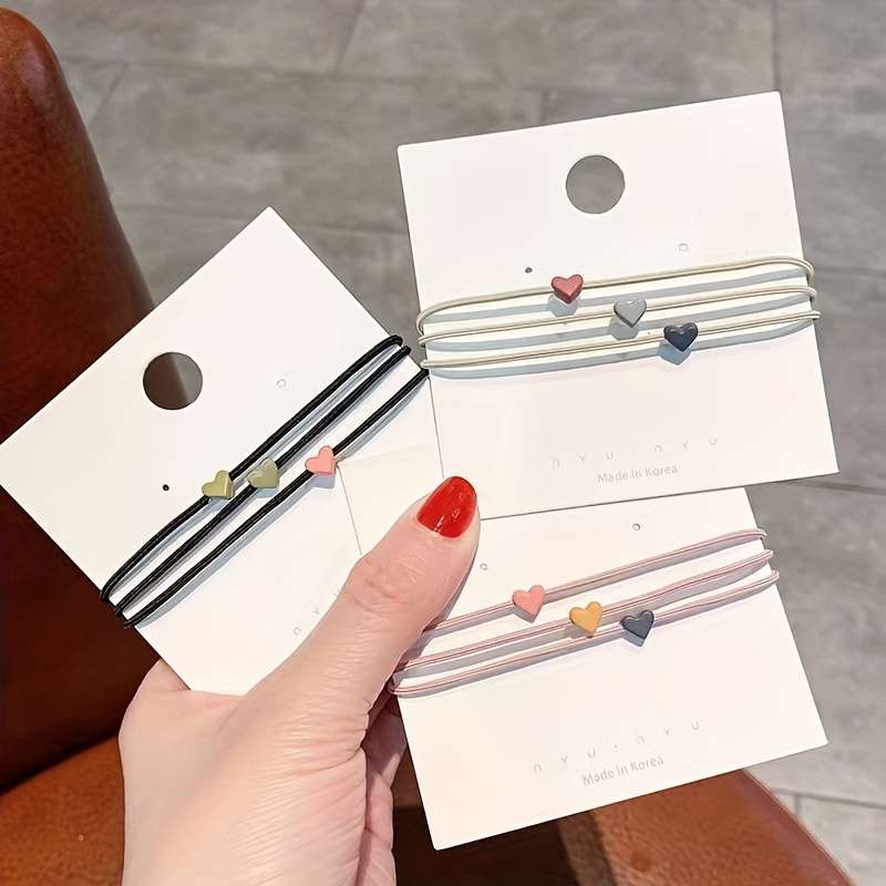 Jersey Material Elastic Hair Ties Set