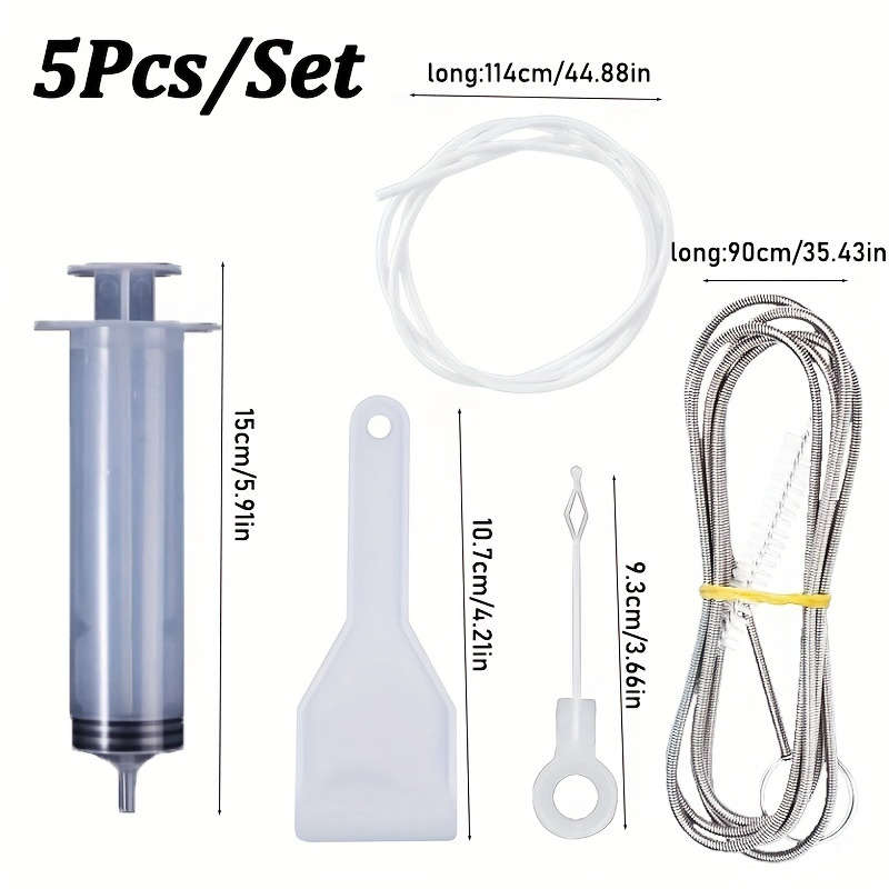 5pcs Set Refrigerator Drain Hole Clog Remover Tools