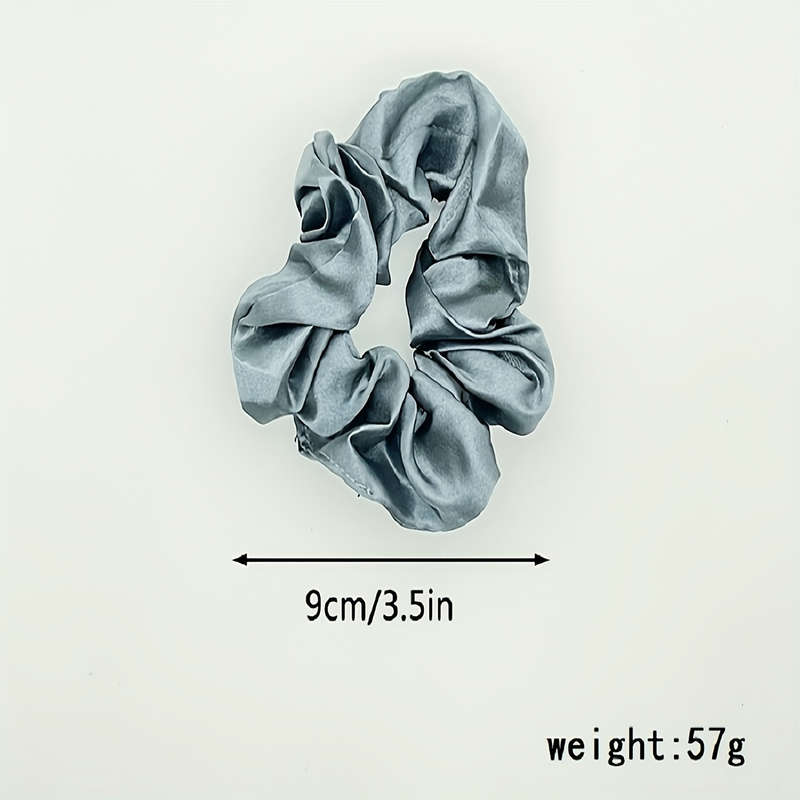 12-Pack Luxurious Satin Scrunchies Set