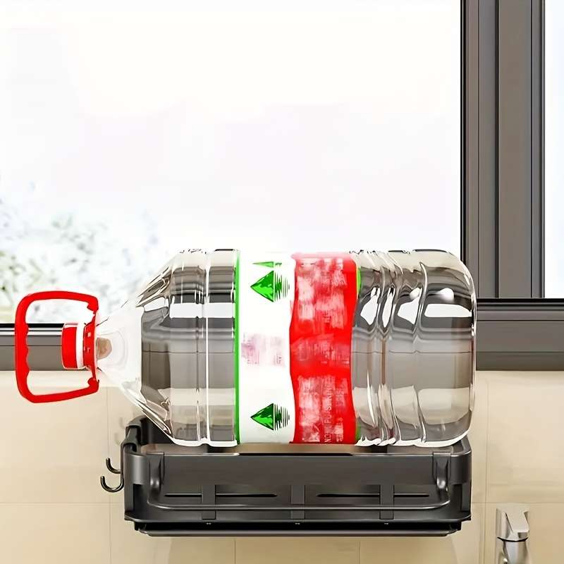 1pc Multifunctional Wall-Mounted Kitchen Rack
