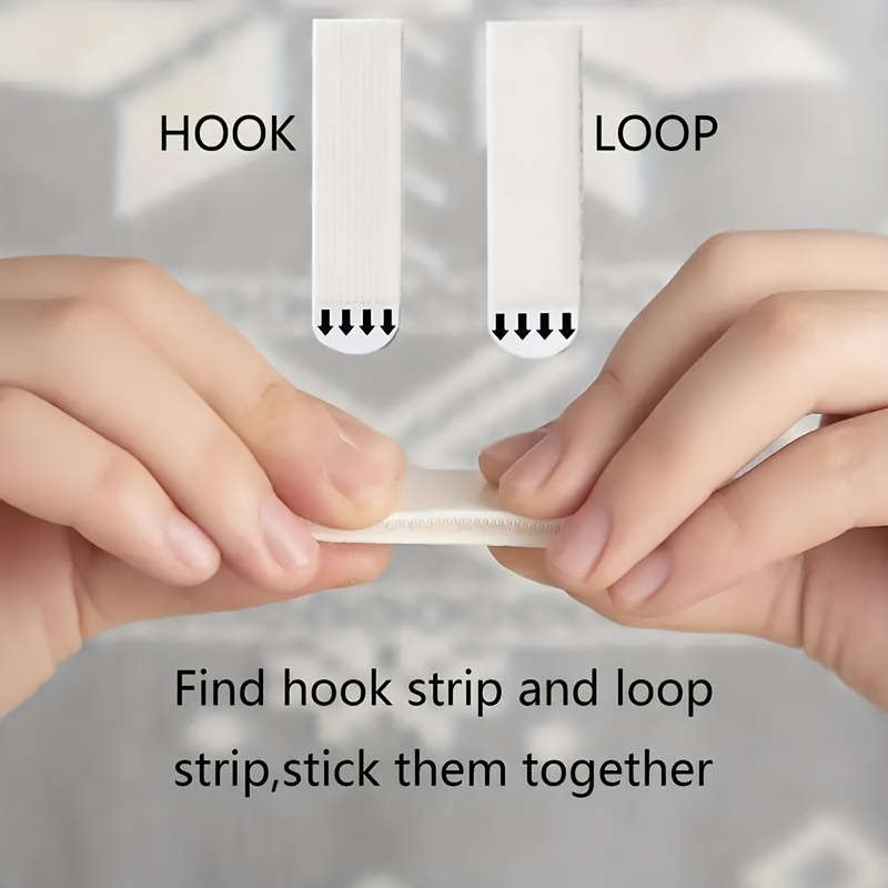 32-Pack Heavy Duty Adhesive Picture Hanging Strips with Punch Hole
