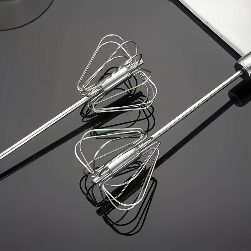 1pc 12-Inch Stainless Steel Egg Beater