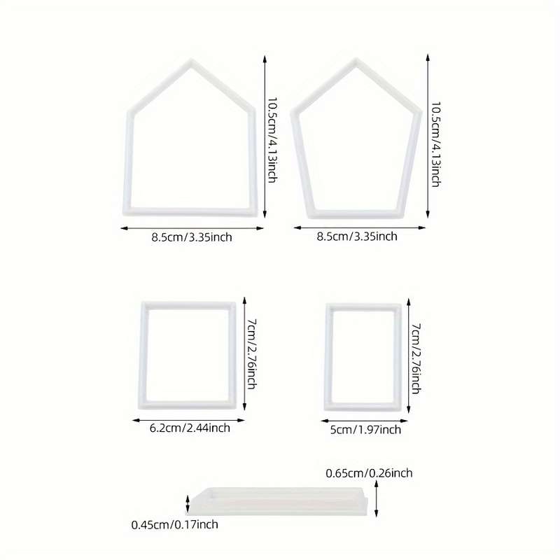 1pcs Polygon Pattern Fondant Mold