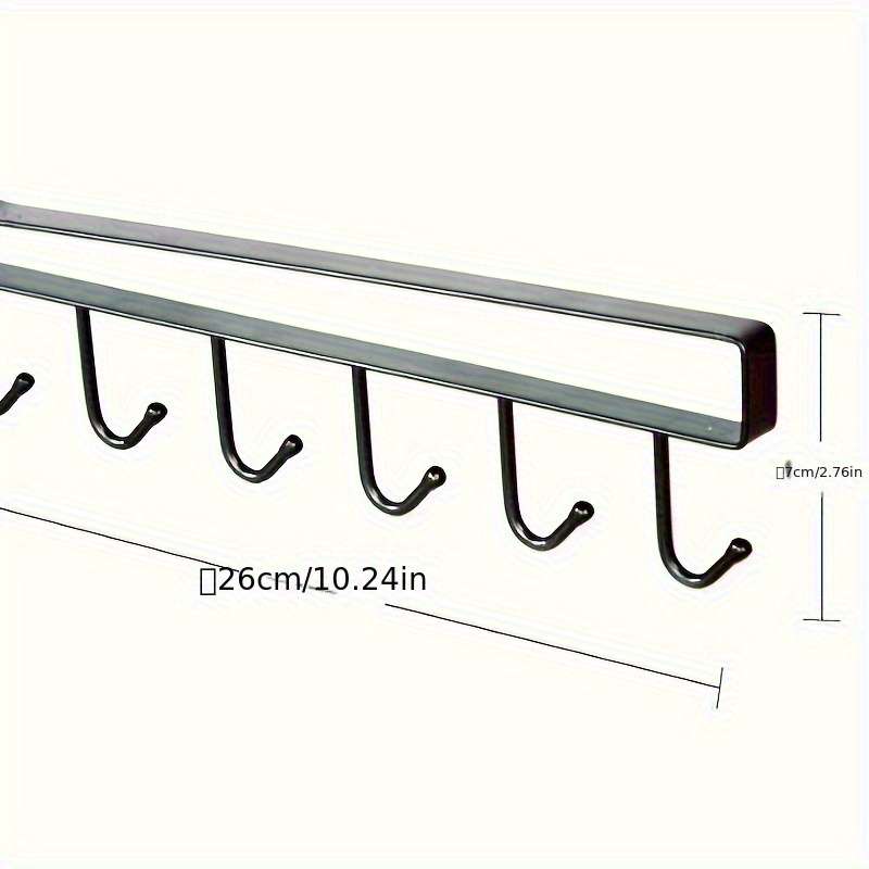 pace-Saving Kitchen Organizer with 6 Detachable Hooks