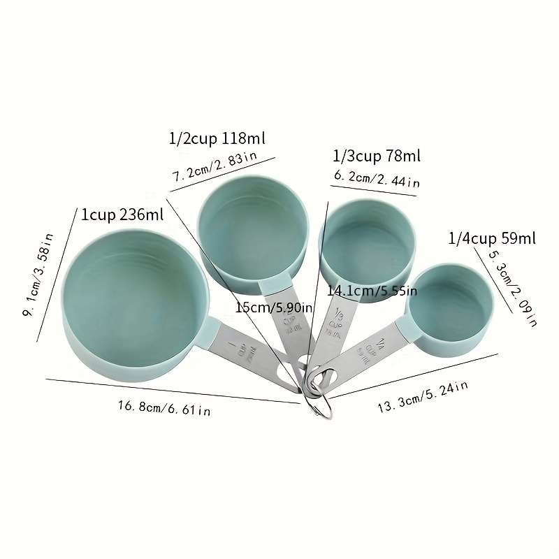 4pcs Kitchen Measuring Cup