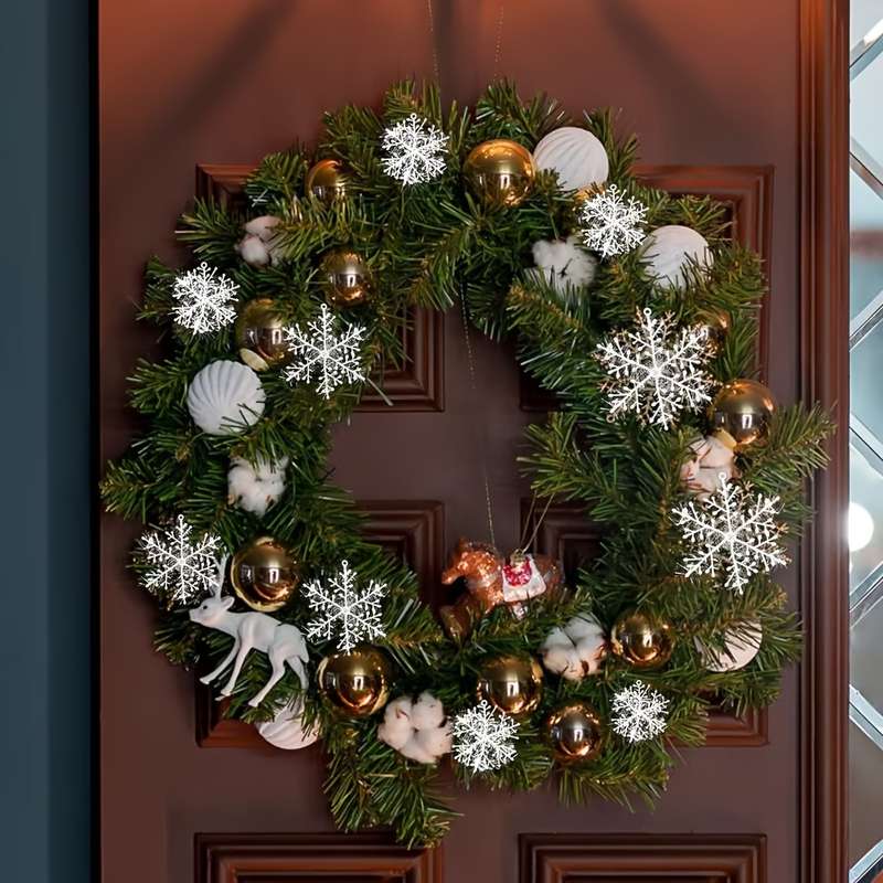 3pcs Christmas Snowflake Hanging Ornaments
