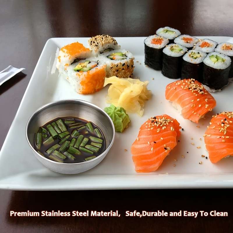 1pcs Stainless Steel Seasoning Dishes