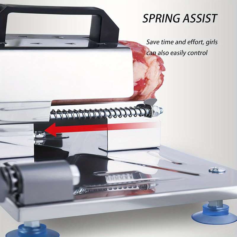 1pc Adjustable Stainless Steel Meat Slicer