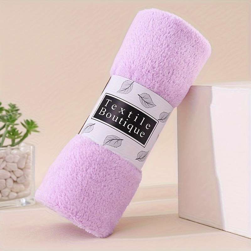 Ultra-Soft Coral Fleece Bath Towel