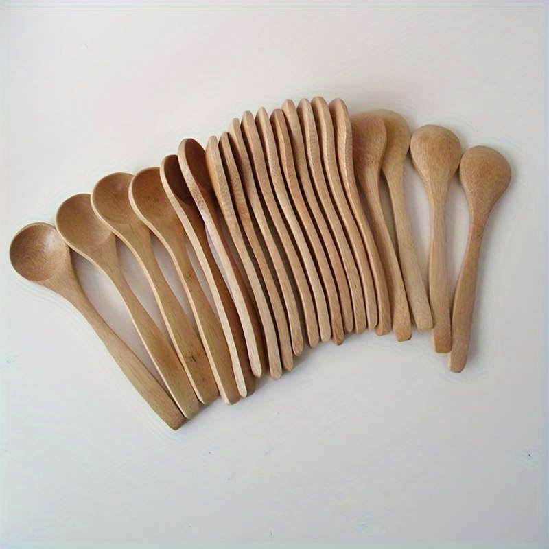 Bamboo Long Handle Spoon Set